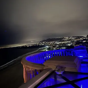 Ocean view, Laguna beach city lights