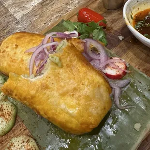 Birria Broth Burrito