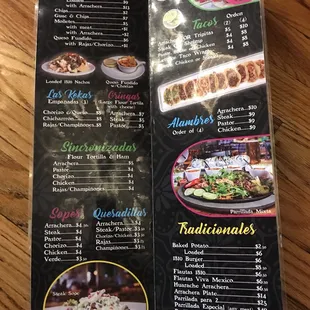 Here&apos;s the menu...