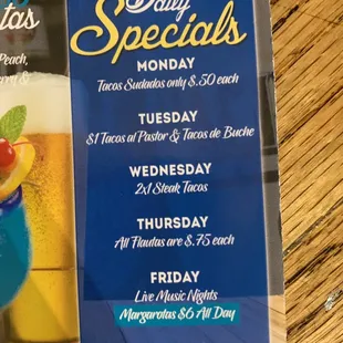 1810 Specials!