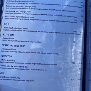 Wine Menu (July 2022)