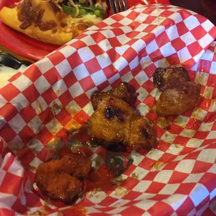 a basket of fried chicken