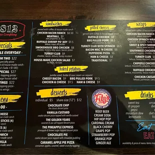 the menu