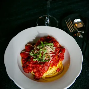 food, pasta dish, pasta