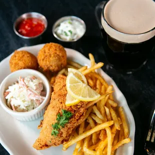 seafood, fish and chips, fish, food