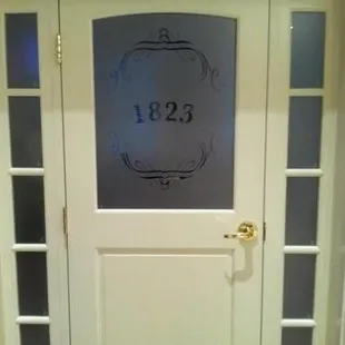 Main entrance to Café 1823, hidden on the campus of Virginia Theological Seminary (VTS), but open to the public.