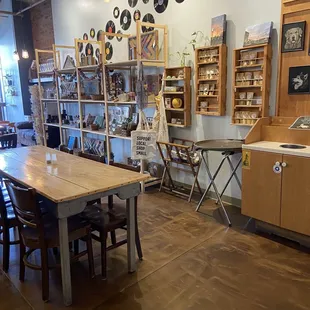 Seating, tea, and small business items