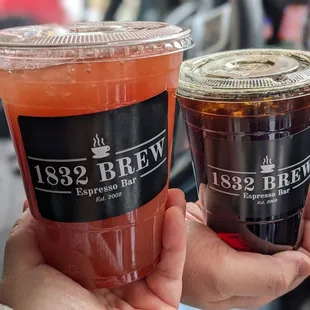 two beverages