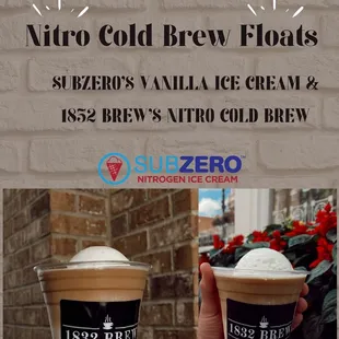 Nitro cold brew floats
