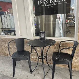 Outside seating