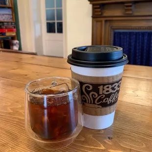 iced toddy and to go drip coffee
