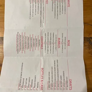 WINE/BEER/BUBBLES/ALES/COCKTAILS reasonably priced and mindfully selected