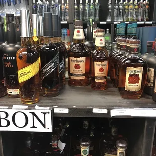 bottles of liquor