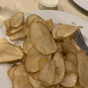 Soggy greasy pub chips