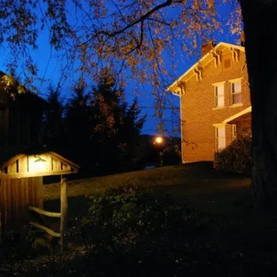 outside