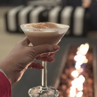 Chocolate martini was delicious