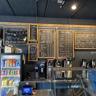 Menu (and empty pastry case)