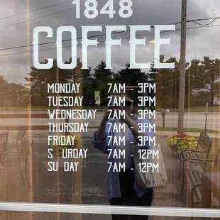Coffee Shop Hours