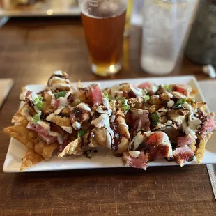 Tuna ahi nachos