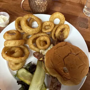 The Royal with onion rings! Yummy!