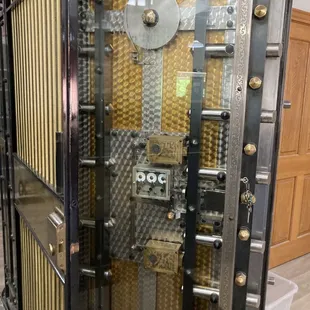 Old bank vault door