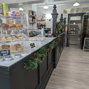 1855 Coffee House holiday decorations.