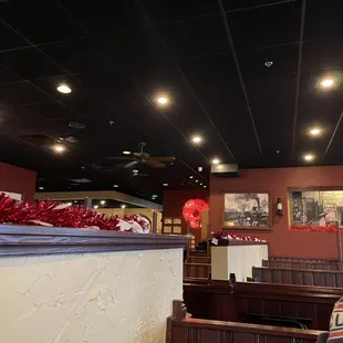 the interior of a restaurant