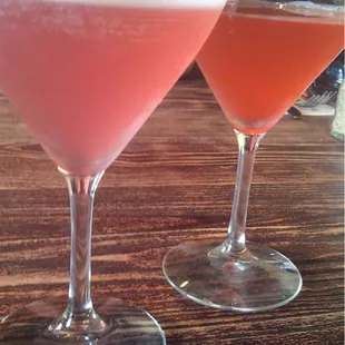 Flirtini and Pomegranate martini
