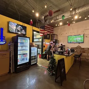 the interior of the restaurant