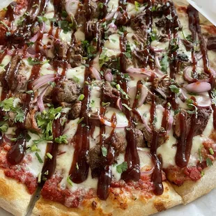 Brisket pizza