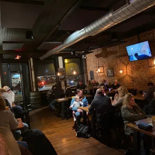 people sitting at tables