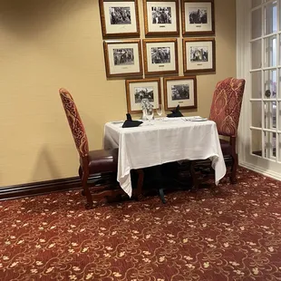 My neighboring table. The restaurant was named after the KY Derby, hence the horse pictures everywhere!