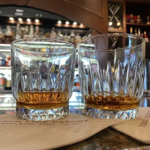 Two whiskeys please