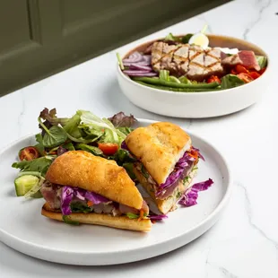 Ahi Tuna Sandwich, Niçoise Salad