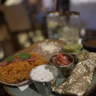 Beans &amp; rice for fajitas