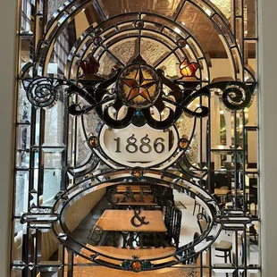 Interior window of lobby