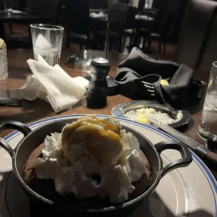 Brownie skillet with Ice Cream