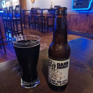 Complimentary beverage until liquor license is finalized.