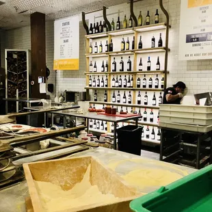 the kitchen of a restaurant