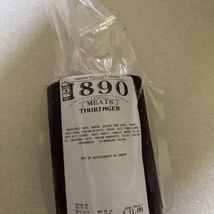 Smoked thuringer sausage