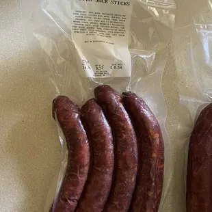 Smoked pepper Jack meat sticks