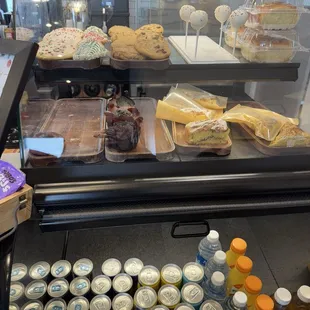 Bottled drinks and pastries