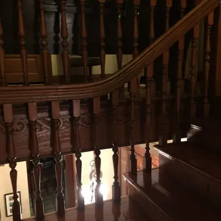 Beautiful architectural details on the stairs