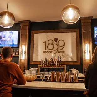 The craft cocktail bar at 1899