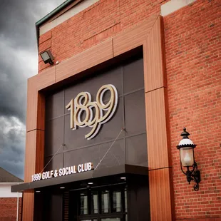 the front of the building