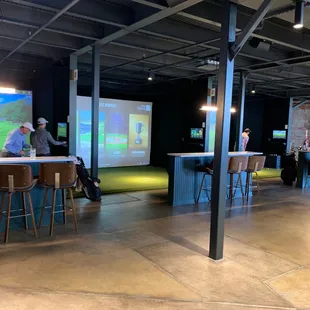 Golf bays. There are 7 of them, I believe.