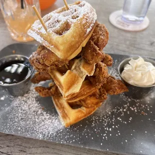 Chicken and Waffle Tower