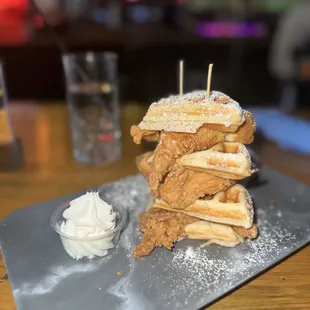 Chicken and Waffle Tower
