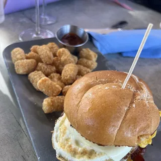 Abes breakfast sandwhich