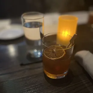 Smoked old fashioned